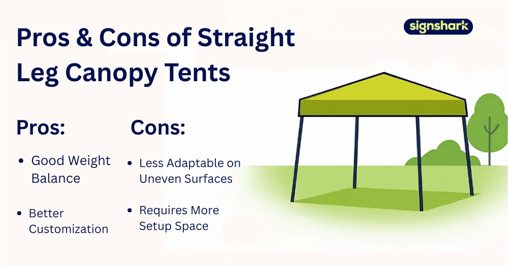 Pros and Cons of Straight leg canopy tents
